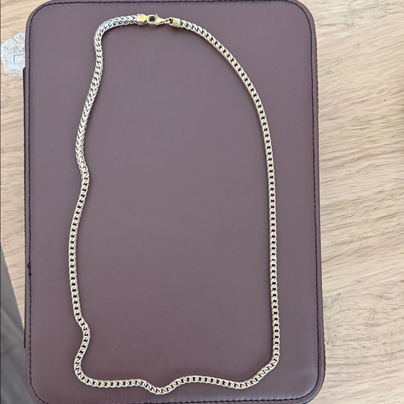 Elegant Gold and Silver Chain Necklace